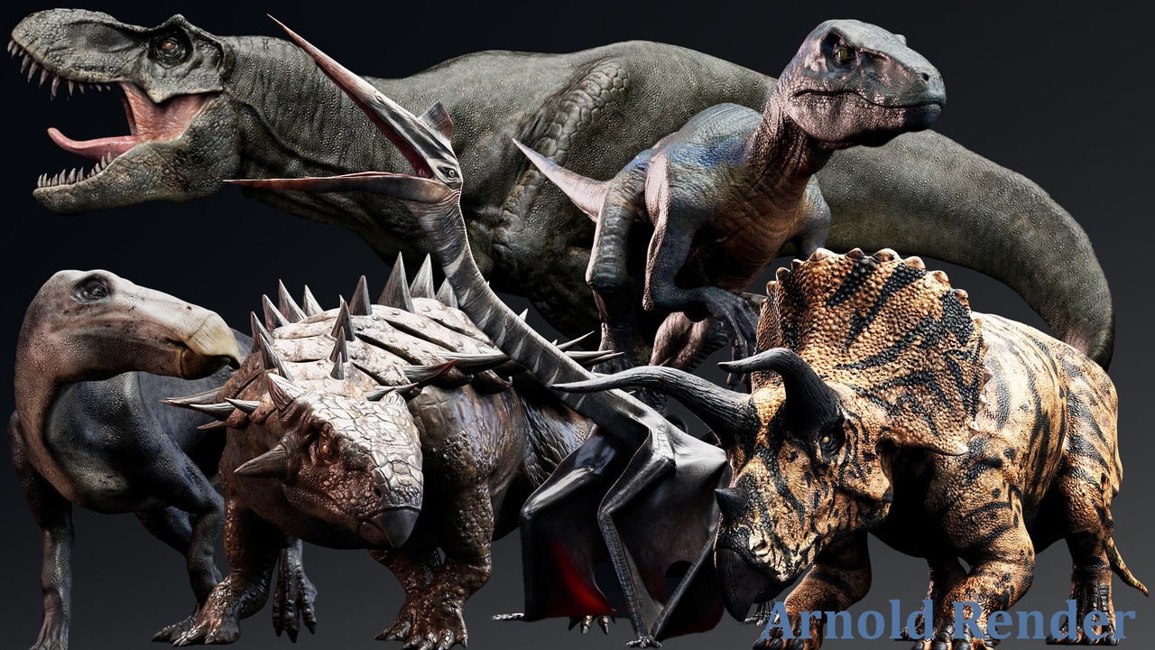 Media 1 for listing Dinosaur Cretaceous Dinosaur Bundle