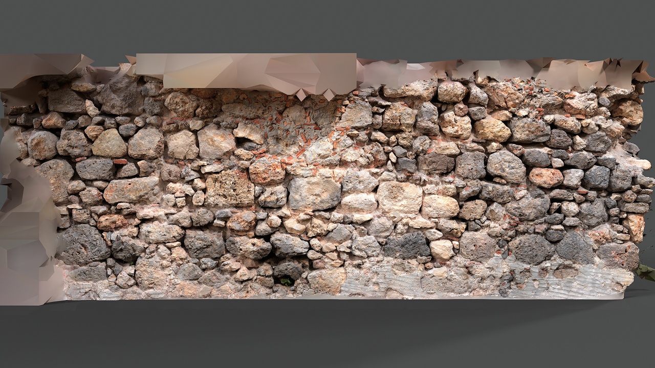 Multimedia 1 para anuncio Abandoned Village Surface Scan - Stone Wall 06