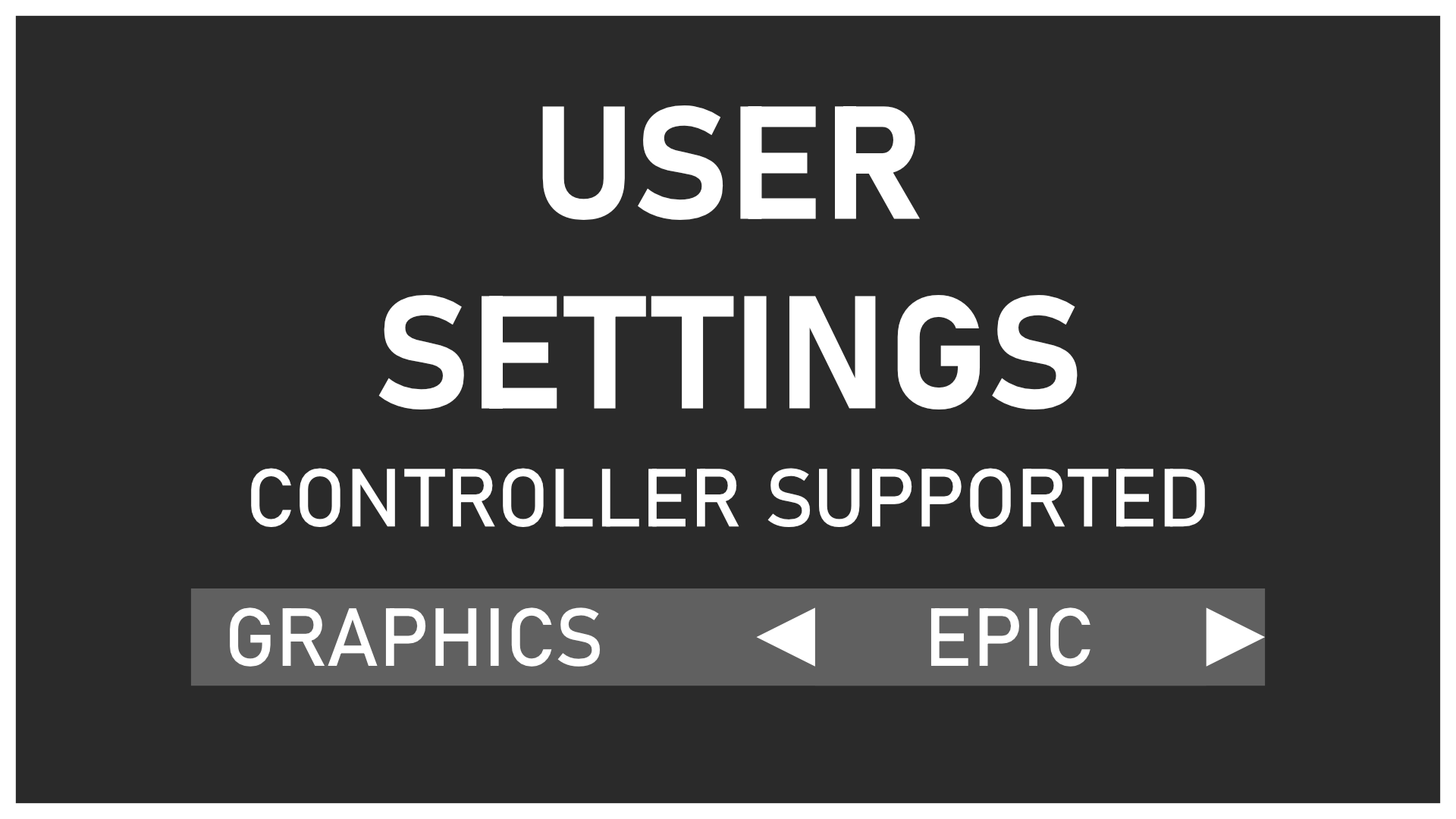User Settings Widget (Controller Supported) | Fab