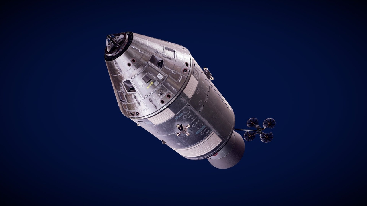 Media 1 for listing Apollo command and service module