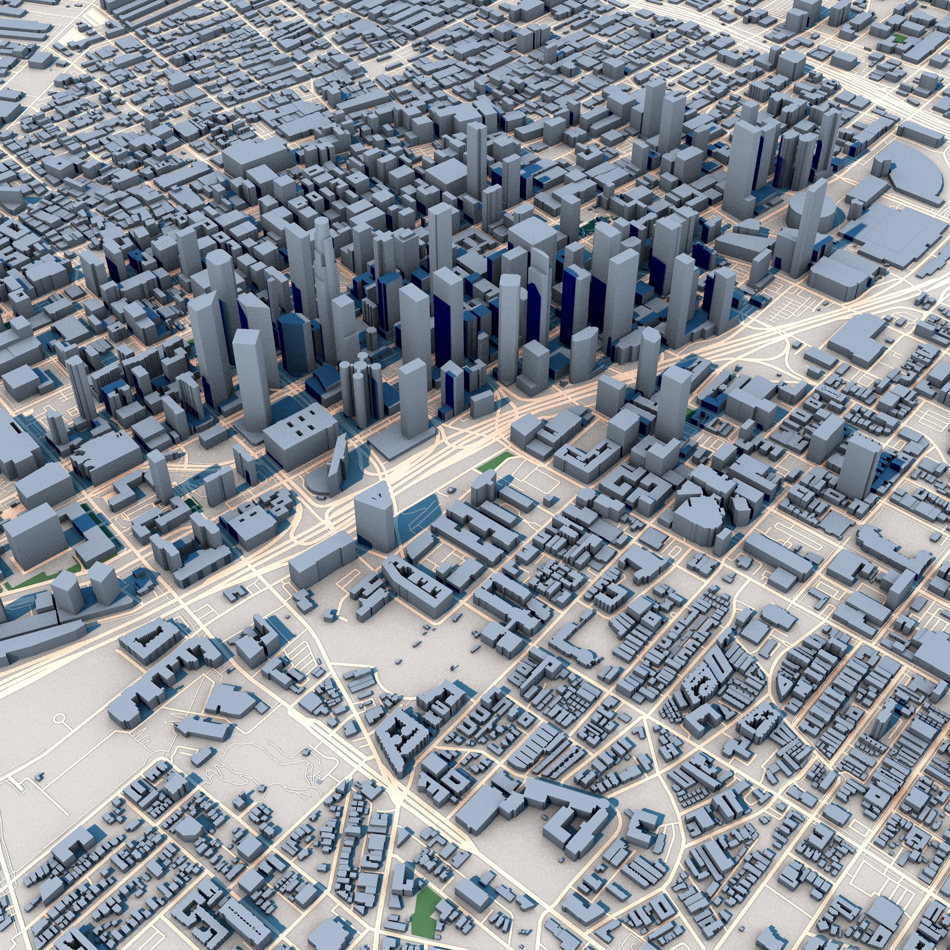 Media 1 for listing Los Angeles Downtown California USA | Detailed 3D City Map Vol.1