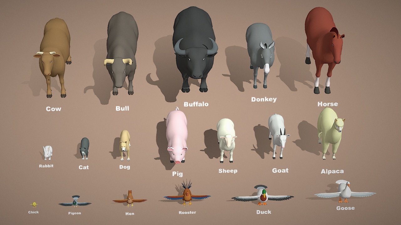 Media 1 for listing Animals Pack - Farm Animal