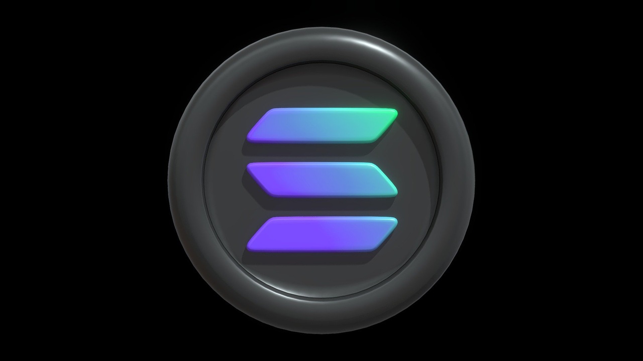 Media 1 for listing Solana or SOL Crypto Coin with cartoon style