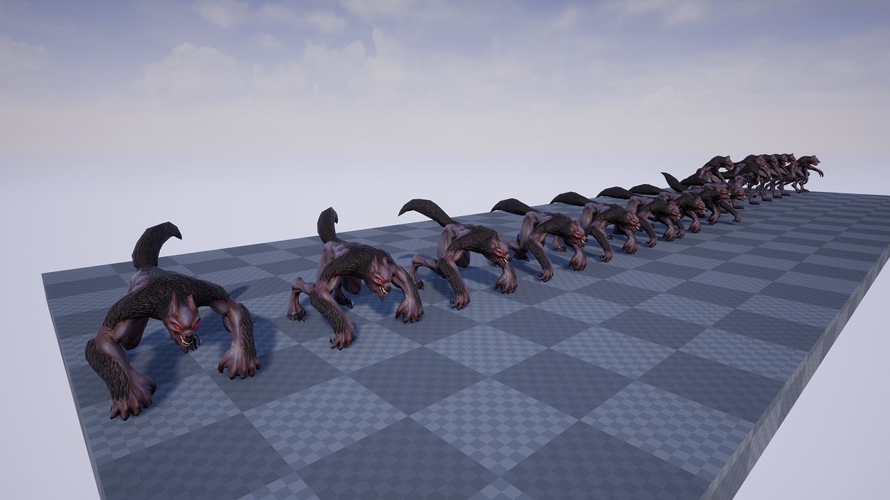 Media 1 for listing Stylized Werewolf - 02