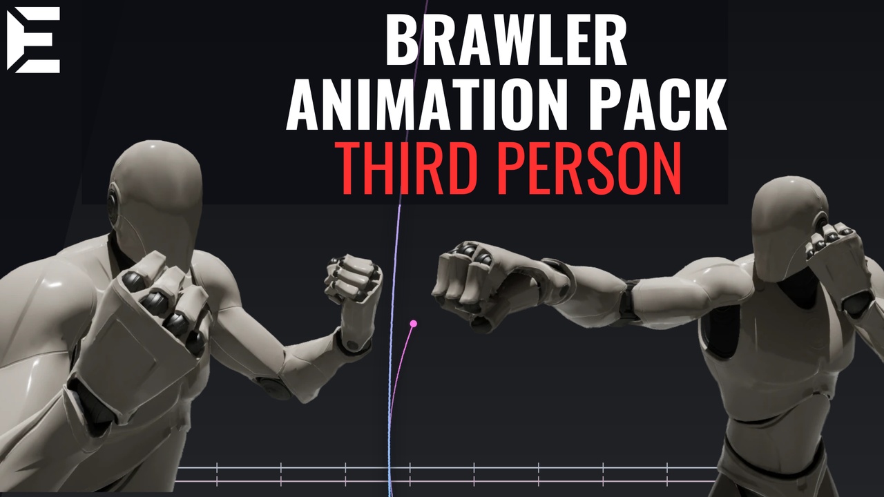 Media 1 for listing Third Person Brawler Anim Pack | Game Ready | Fighter animations