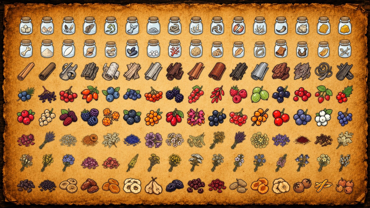 Media 1 for listing 450+ Alchemy Medieval Icons - 2D Game Icon Pack