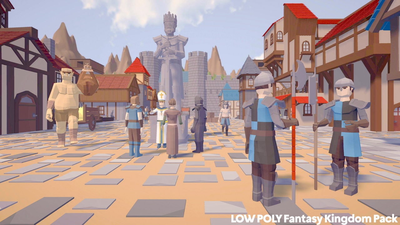 Media 1 for listing LOW POLY Fantasy Kingdom Pack