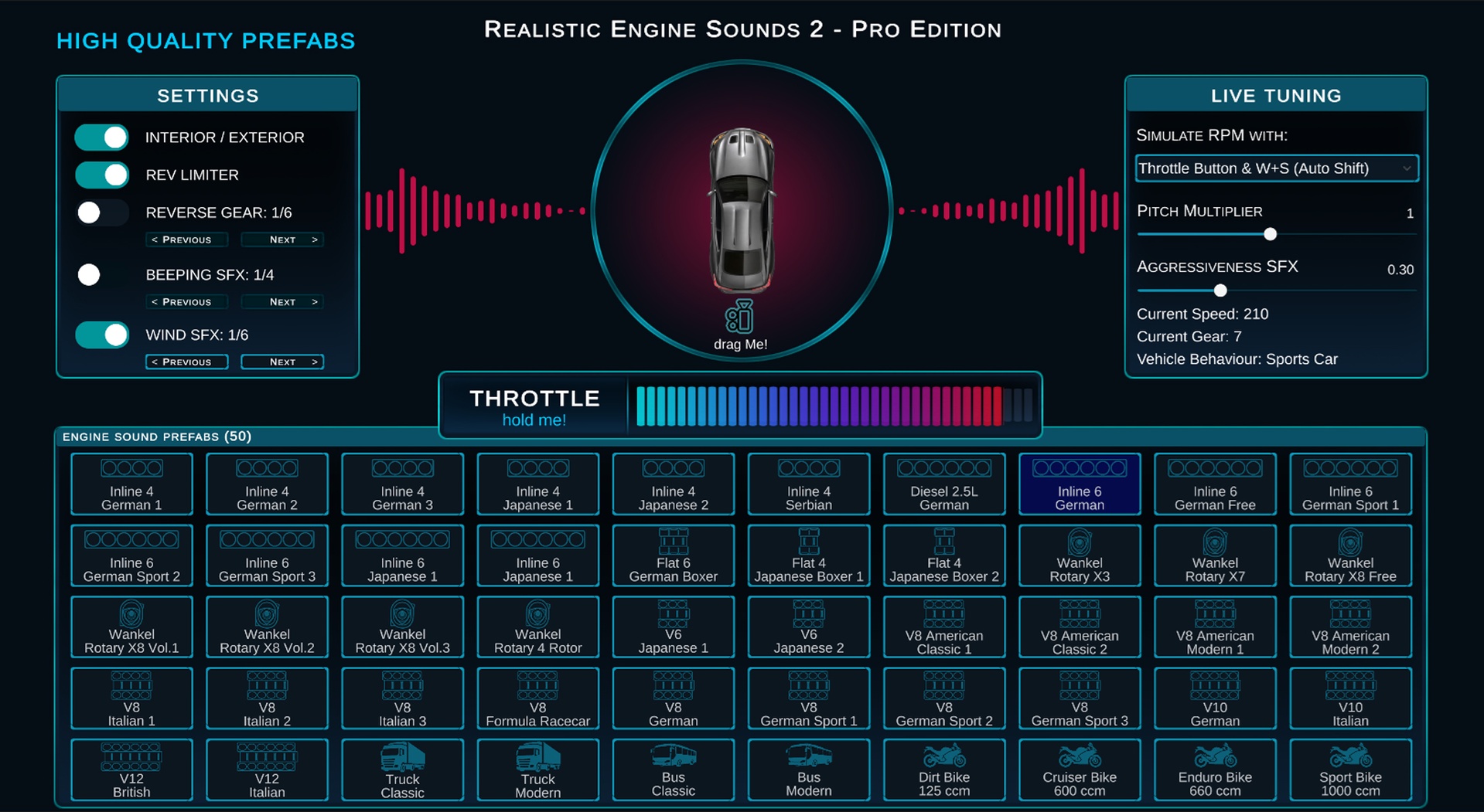 Media 1 for listing Realistic Engine Sounds 2 - Pro Edition