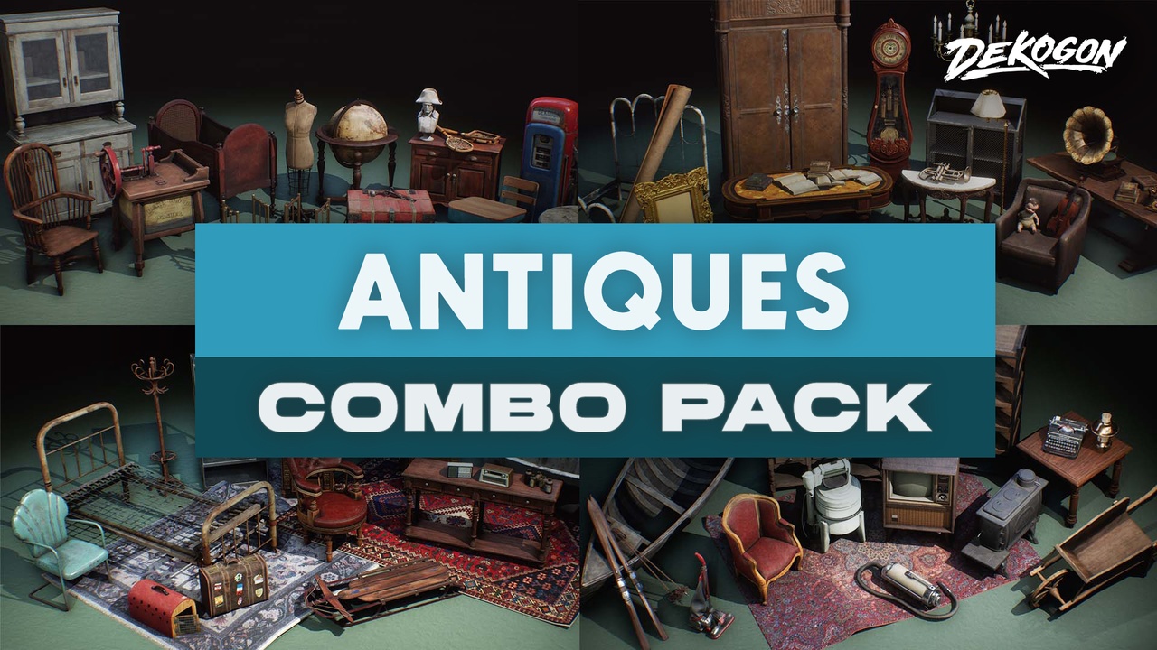 商品 Antiques in the Attic - COMBO Prop Pack (VOL 1-4) 的媒体 1