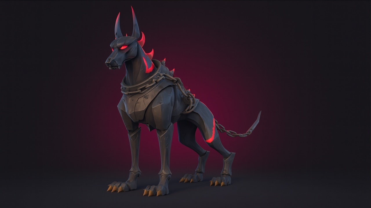 Media 1 for listing Stylized Demonic Hounds (LowPoly)🐕