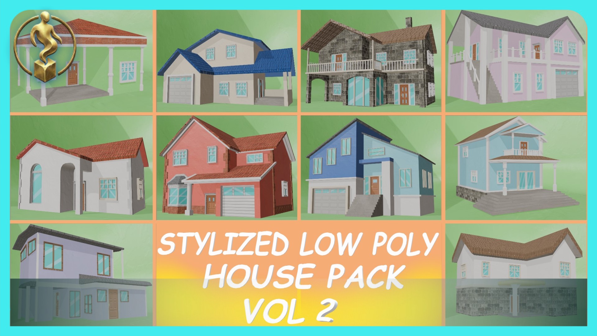 10 Low Poly Saburban Pack Vol 2 | Fab