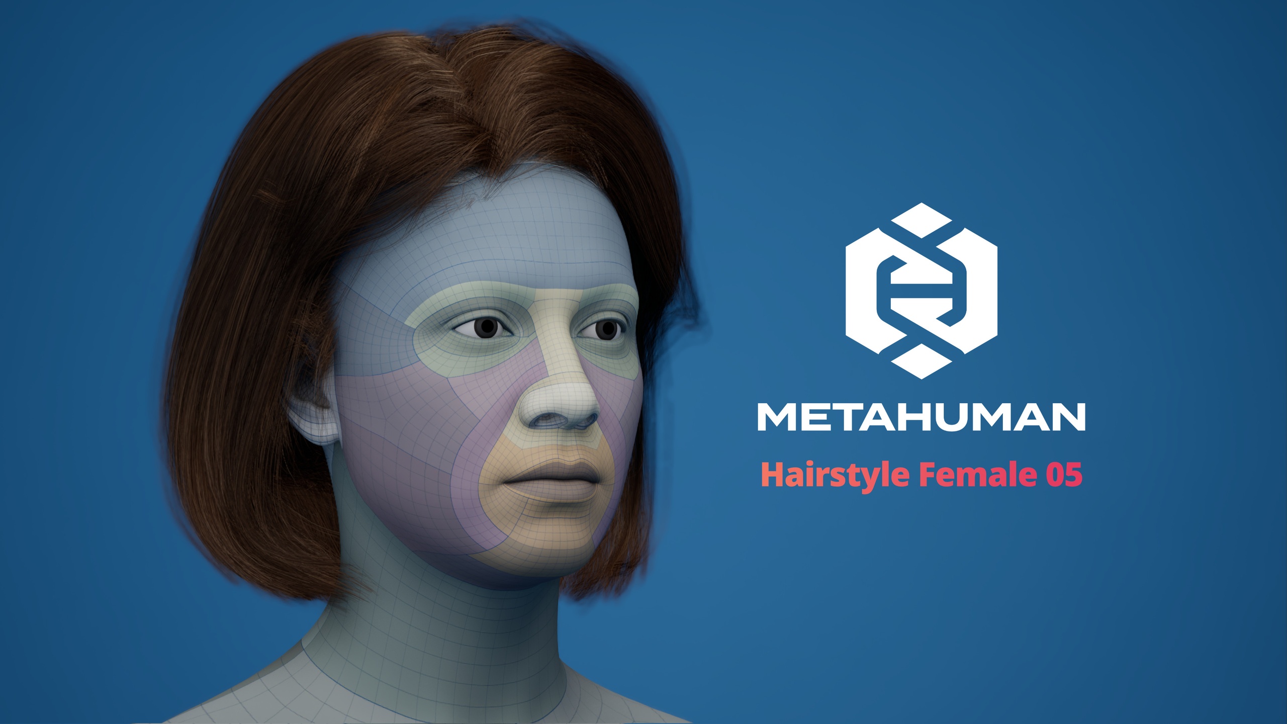 Media 1 for listing MetaHuman Hairstyle Female 05 Groom