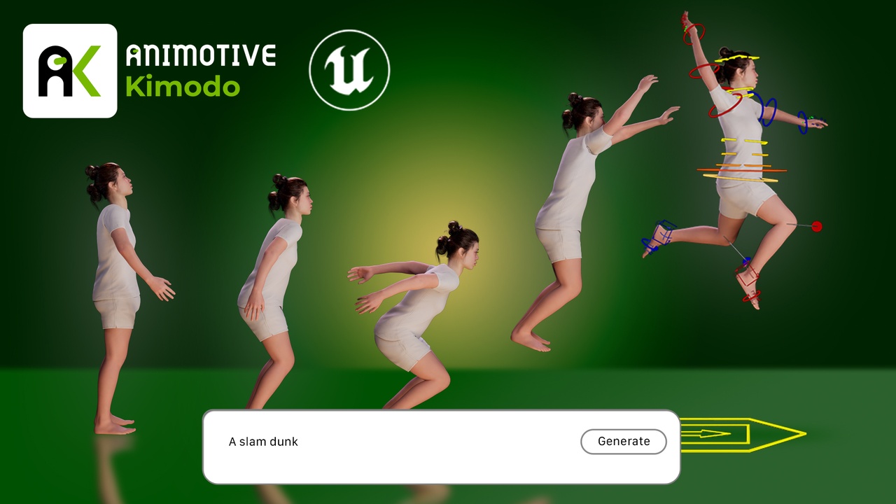 Media 1 for listing Animotive Kimodo - Generate controlled animations on your characters