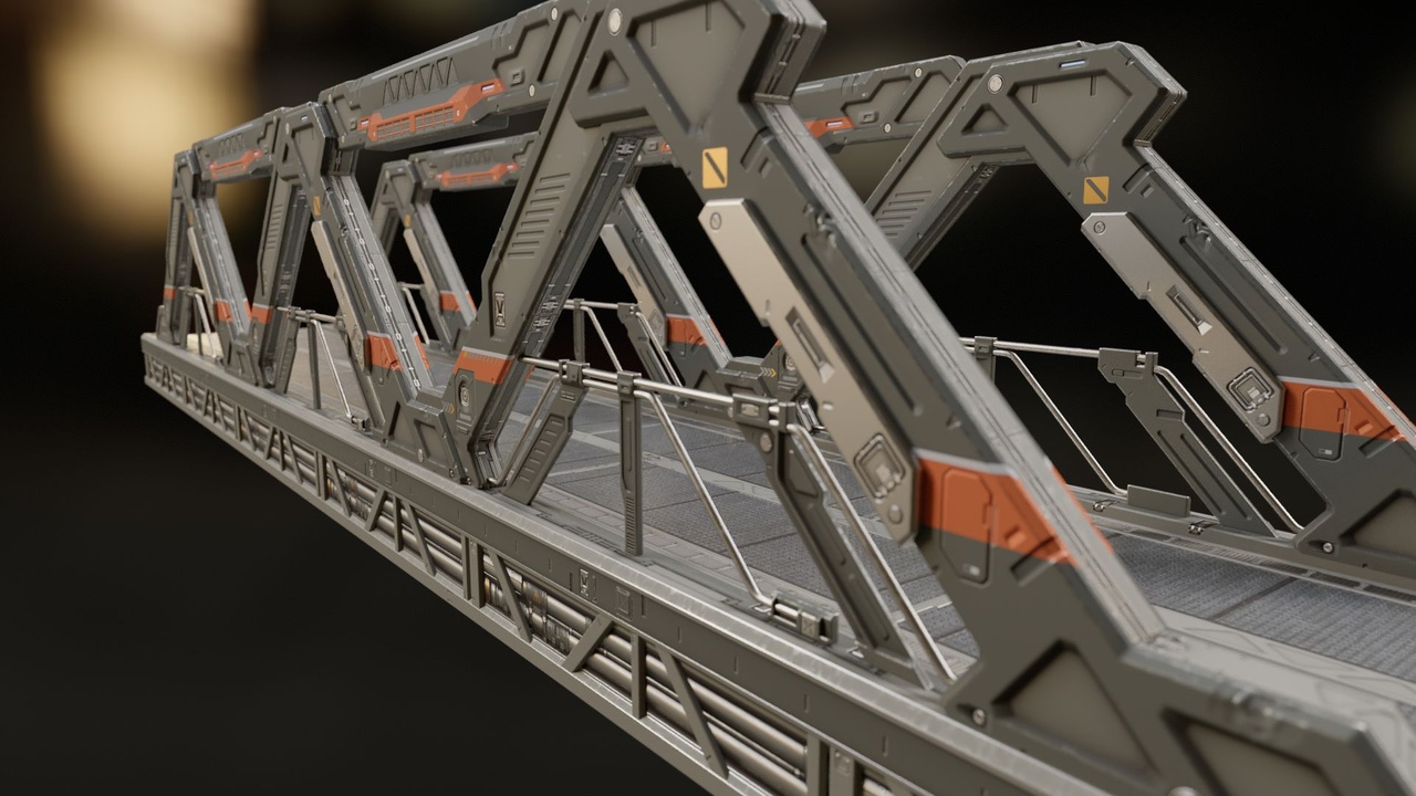 Media 1 for listing Sci-Fi Bridge,Frame,Scaffold,Guardrail