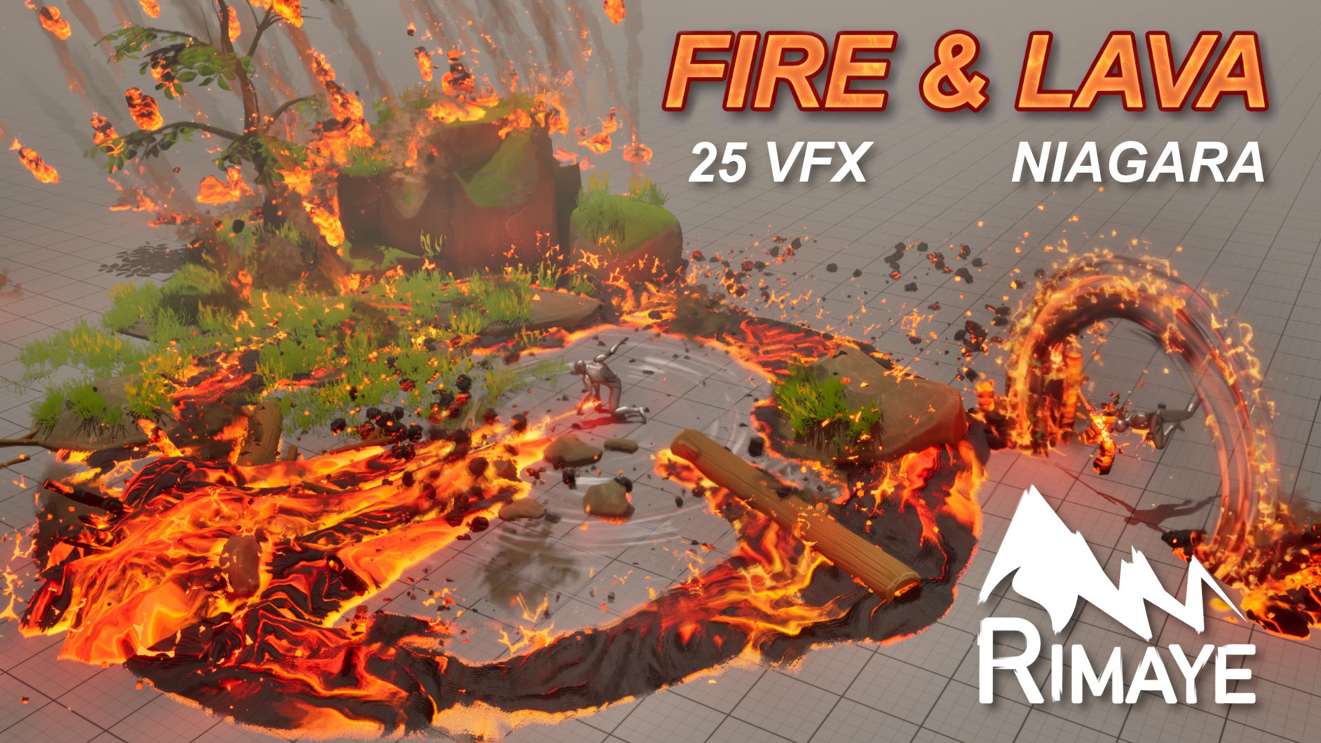 FIRE AND LAVA : ELEMENTAL VFX PACK - Niagara | Fab