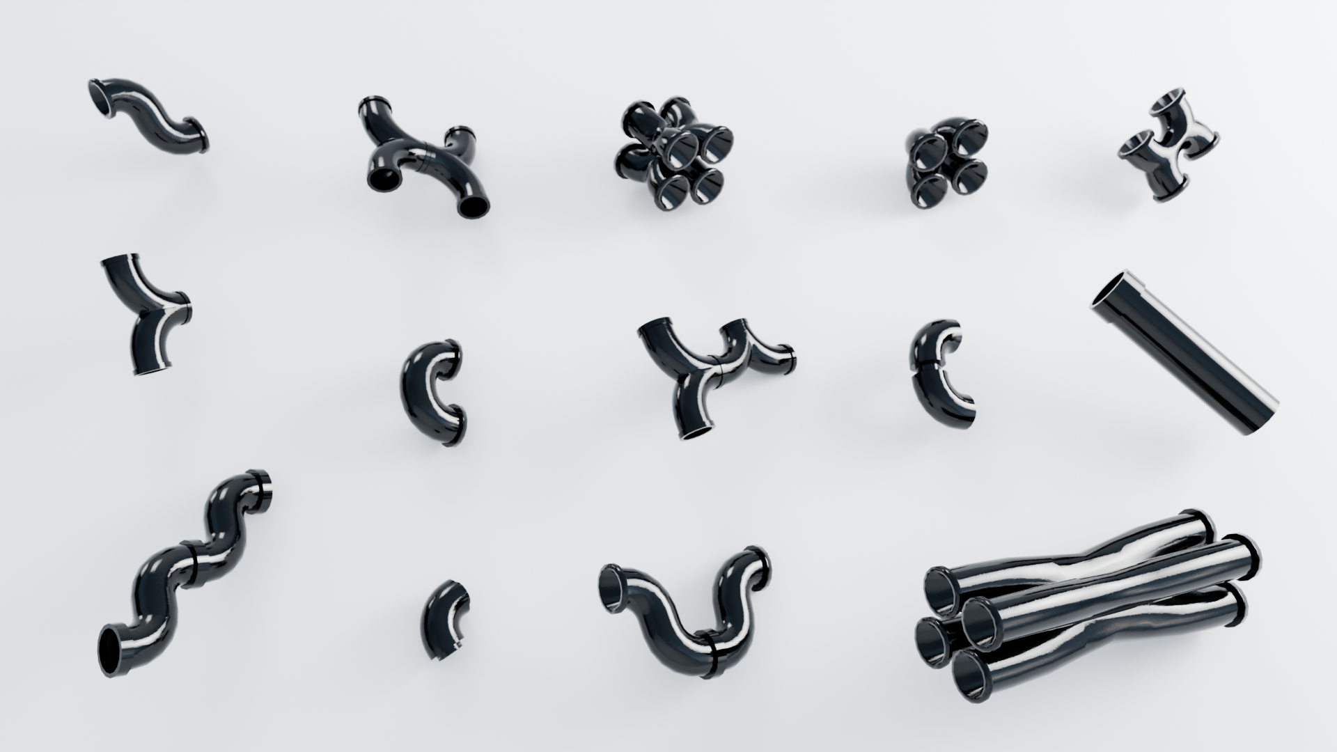 Prefab Pipes Packing Small Pipe Pack 07 | Fab