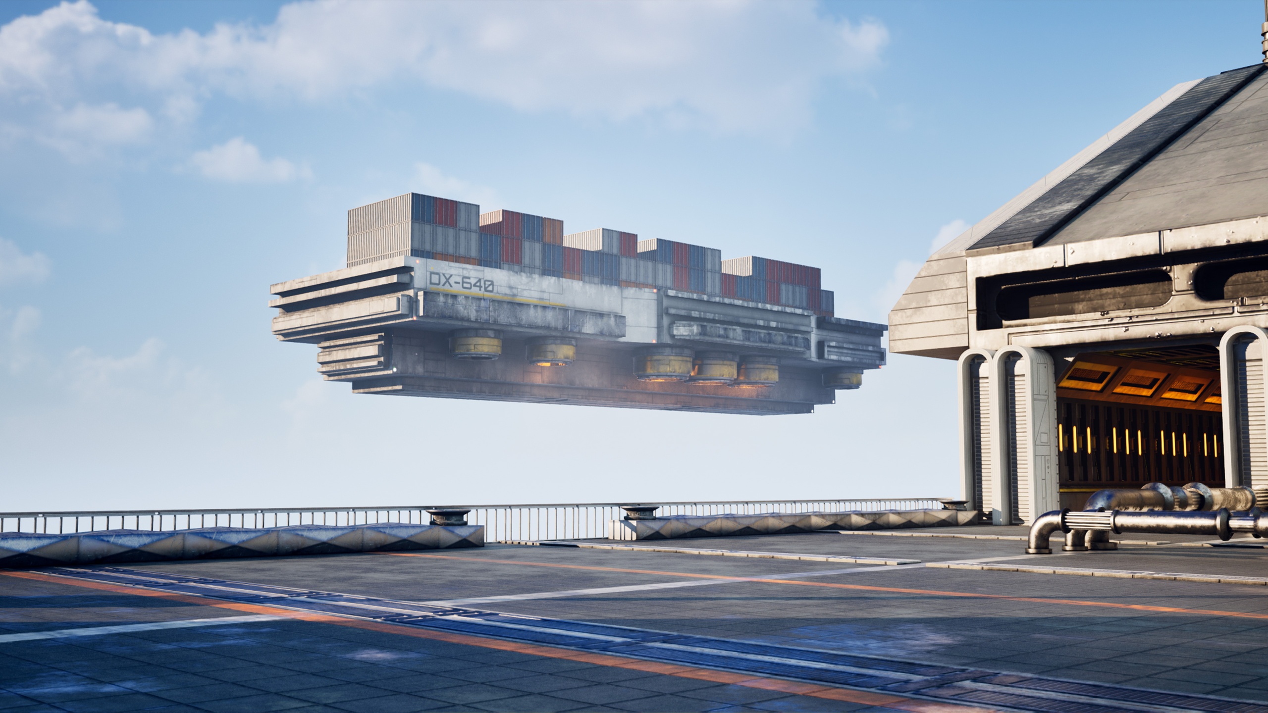 Media 1 for listing Sci-Fi Flying Cargo Ship