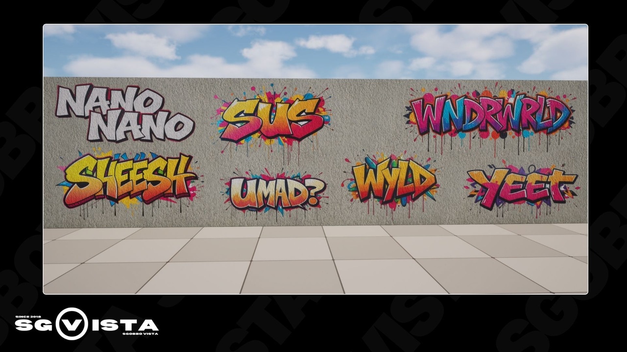 Medium 1 für Eintrag Urban Graffiti Decals Pack | 15 Decals incl. PBR Material
