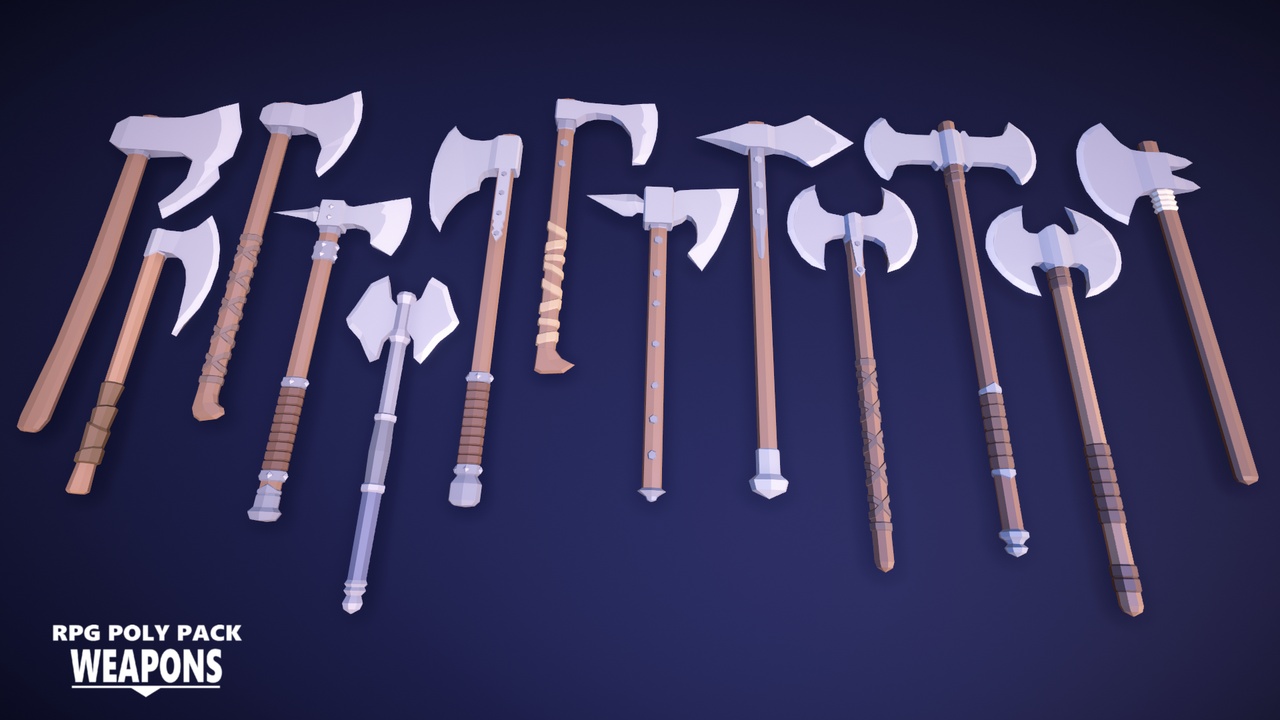 Media 1 for listing RPG Poly Pack - Weapons