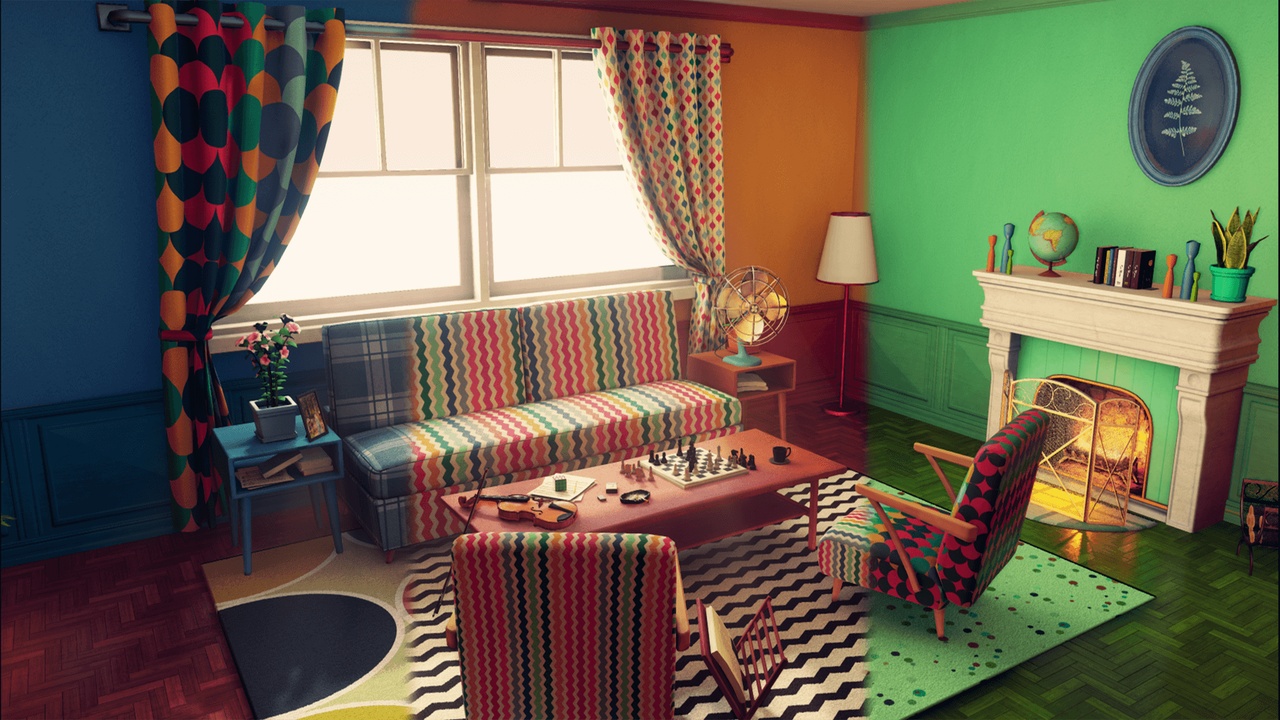 Media 1 for listing Customizable Retro Living Room