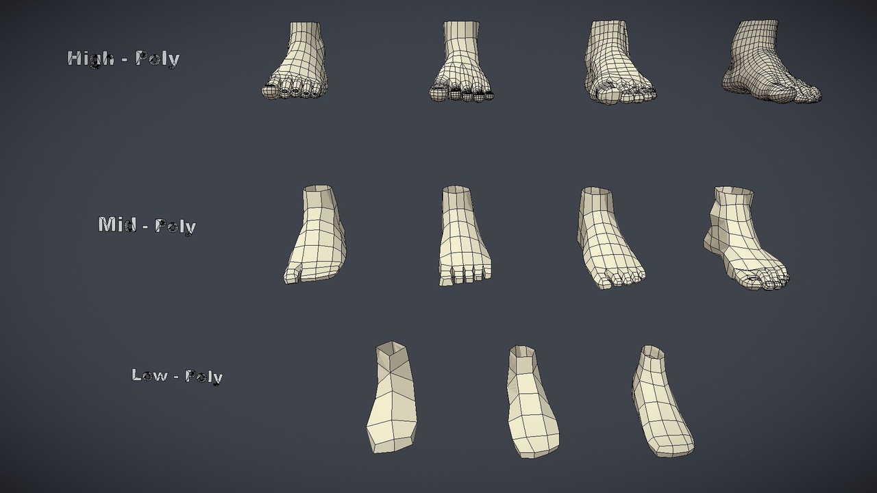 Medium 1 für Eintrag Base Mesh Pack - Foots