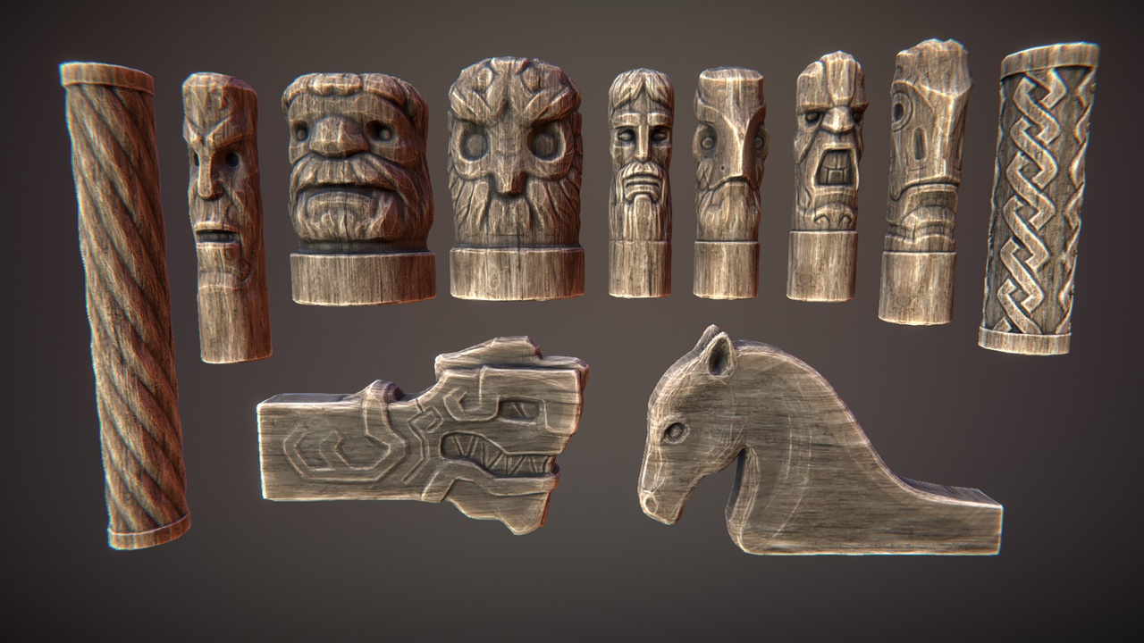 商品 Wooden statues 的媒体 1