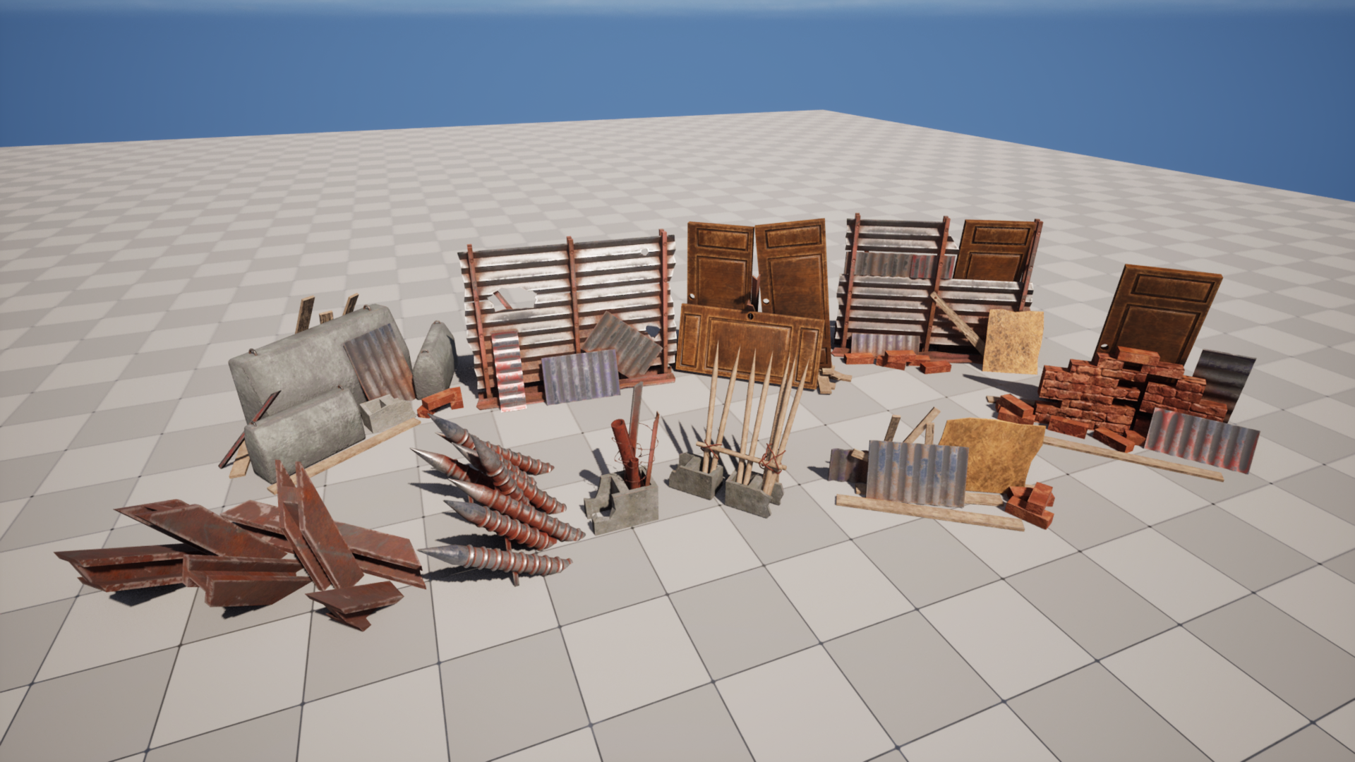 Post Apocalyptic Barricades | Fab