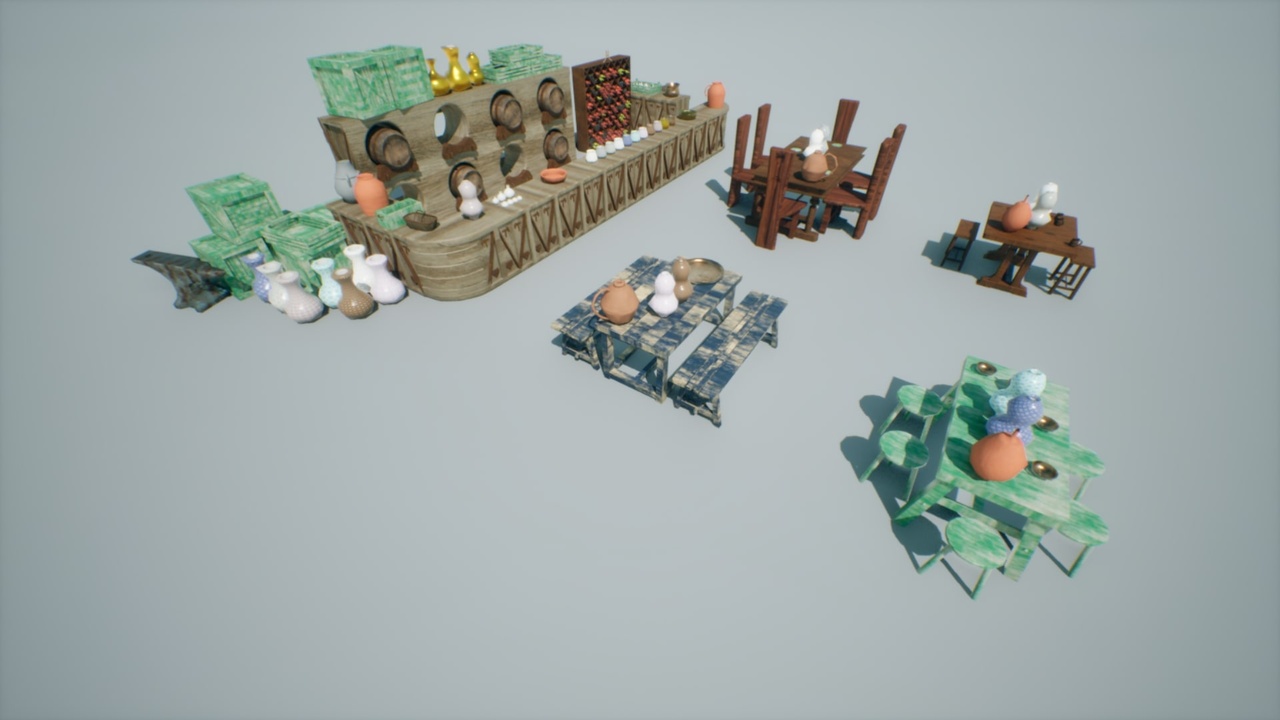 Media 1 for listing Medieval Props Pack