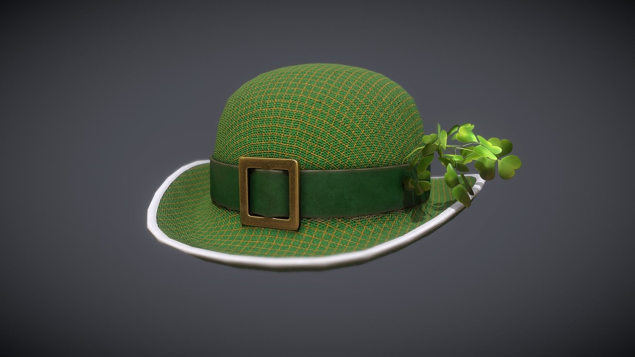 Media 1 for listing St. Patricks Day Bowler with Shamrocks