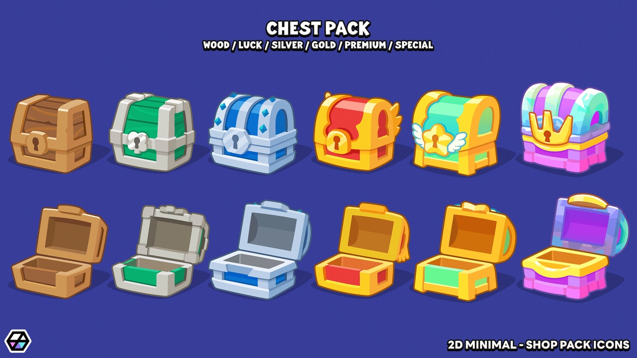 Media 1 for listing 2D Minimal - Shop Pack Icons