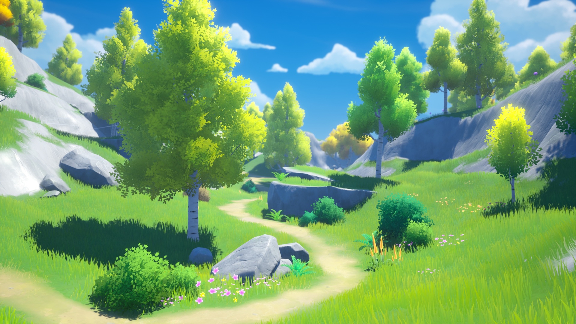Multimedia 1 para anuncio Stylized Trees | Birch Forest Environment