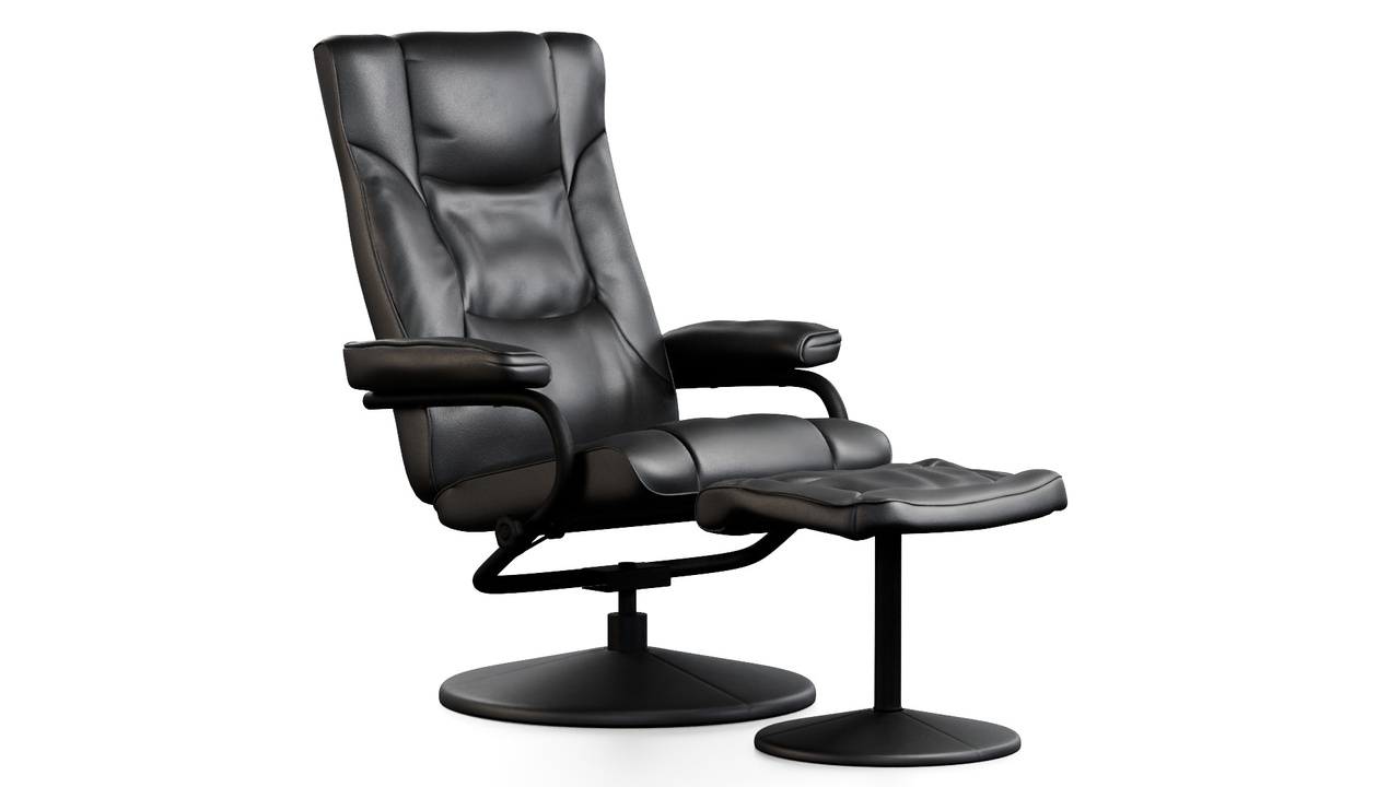 Media 1 for listing Leather Recliner Chair with Footrest