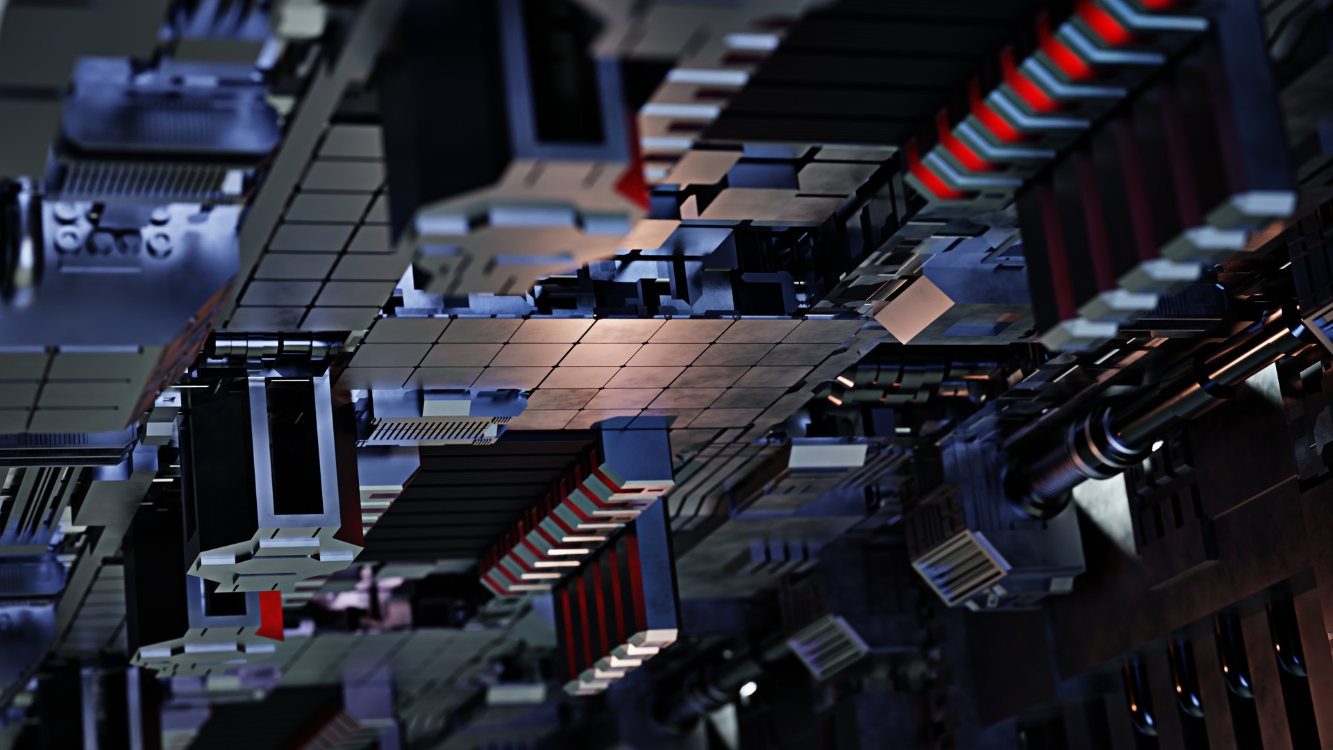 Media 1 for listing Sci-Fi Panels Looping Animation in Blender