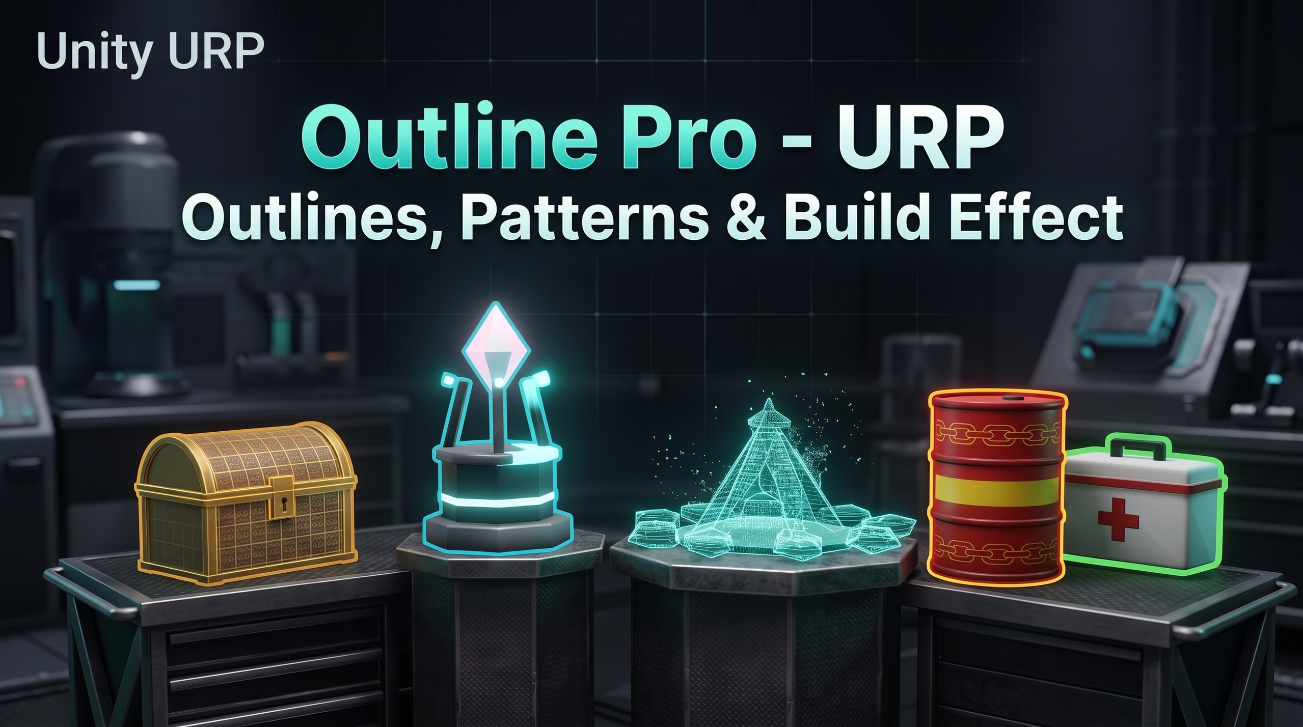 Media 1 for listing Outline Pro - URP Outlines, Patterns & Build Effect