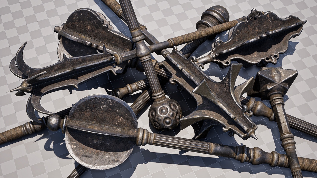 出品Medieval Maces Weapons Packのメディア1