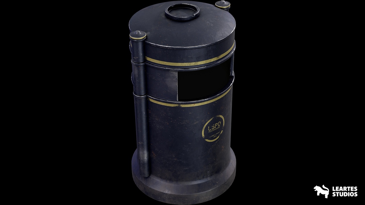 Media 1 for listing Trashbin ( Trashbin Trashcan Trashbins Trashcans Street Realistic 3D Art )