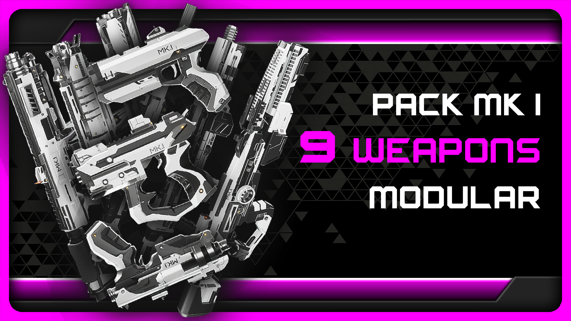 Modular SciFi Weapon PACK MK I | Fab