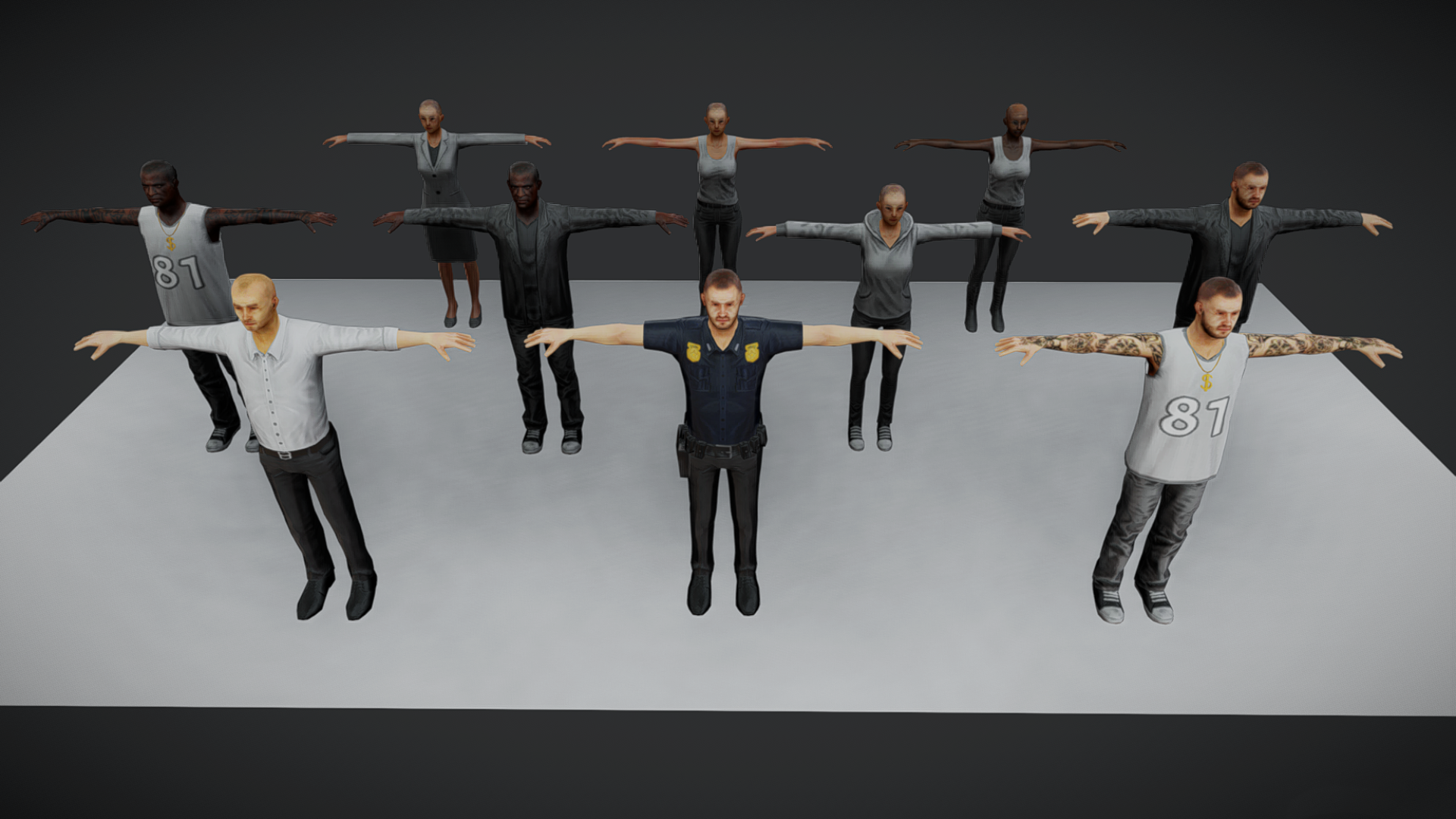 Man and Women Characters Pack | Fab