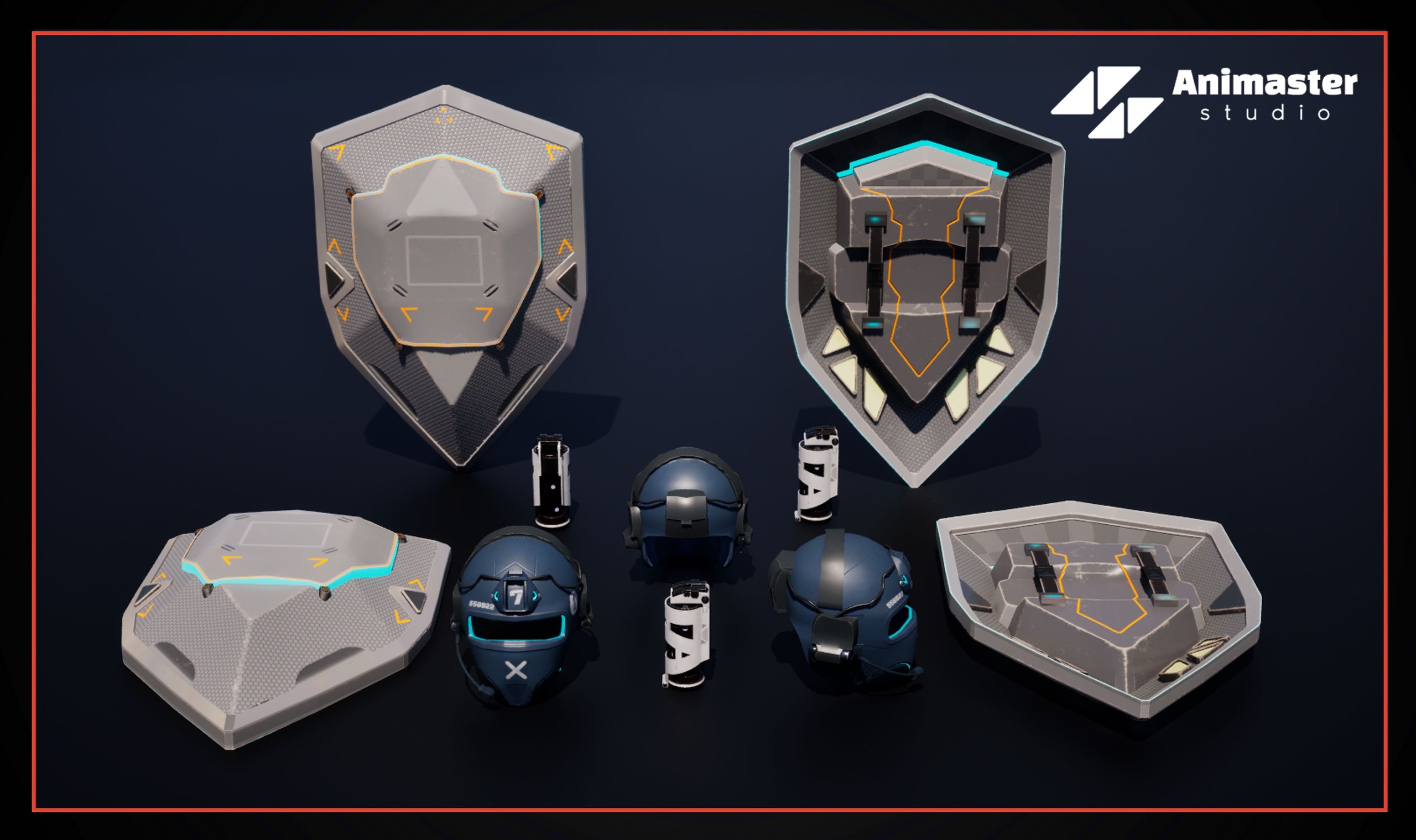 Media 1 for listing Sci-Fi Military Props Pack