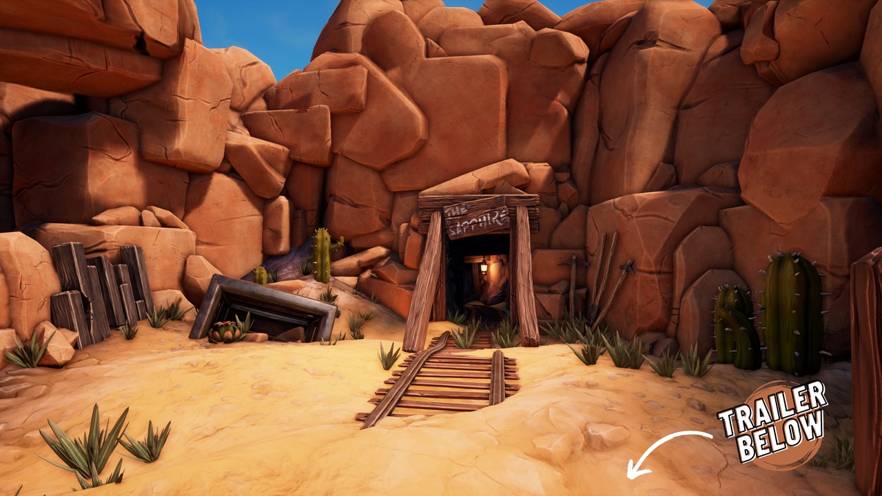Media 1 for listing Stylized Wild West (Wild West, Town, Wild West Town, Mines, Mine, Cave)