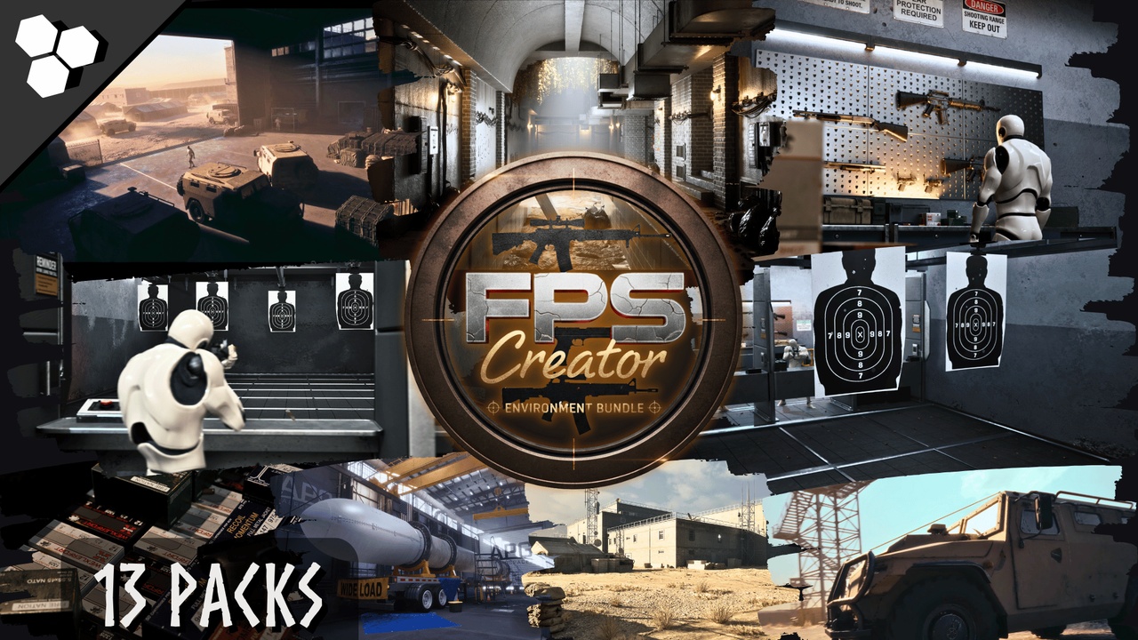 Media 1 for listing FPS Creator Bundle (Military Base, Military Facility, Gun VFX, Warehouse)