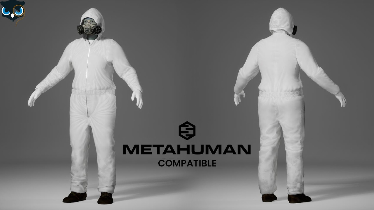 出品MetaHuman Compatible Hazmat Suit Protective Suitのメディア1