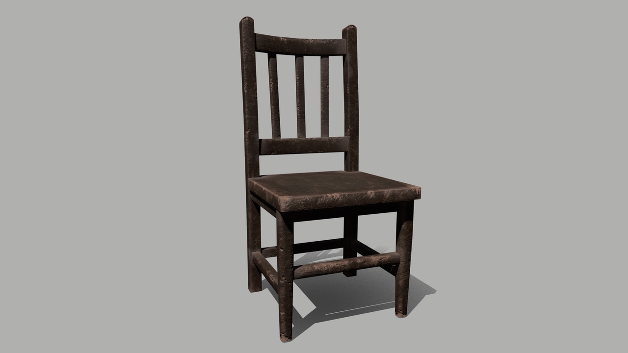 Media 1 for listing Worn Wooden Chair