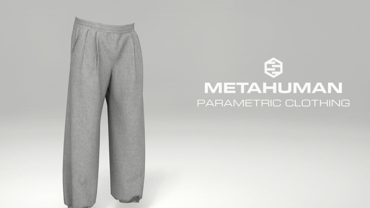 Media 1 for listing Unisex Sweatpants | MetaHuman Parametric Clothing