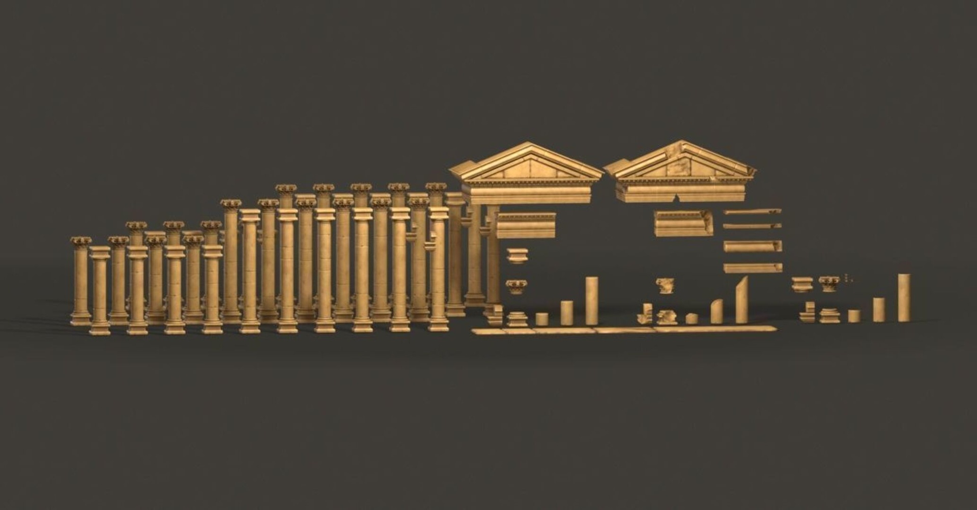 Media 1 for listing Stylized Ancient Ruins - Modular Environment Pack PBR
