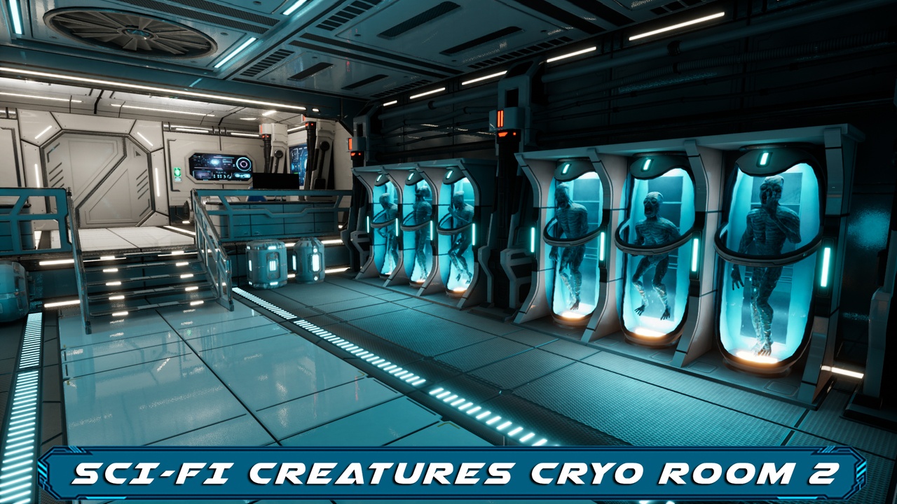 商品 Sci-Fi Creatures Cryo Capsules Room 2 的媒体 1