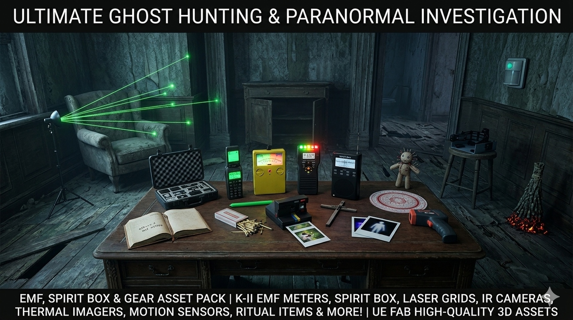 Media 1 for listing Ultimate Ghost Hunting & Paranormal Investigation - EMF, Spirit Box & Gear