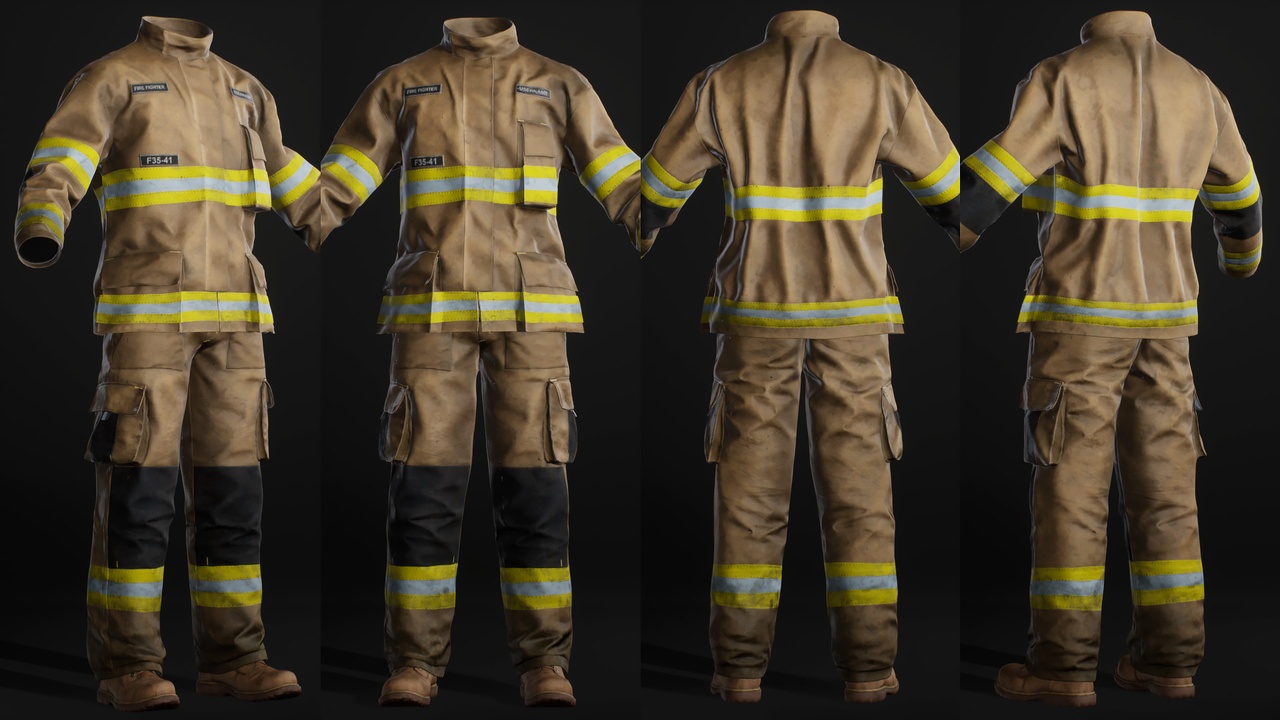 Media 1 for listing FireFighter Robe - Metahuman