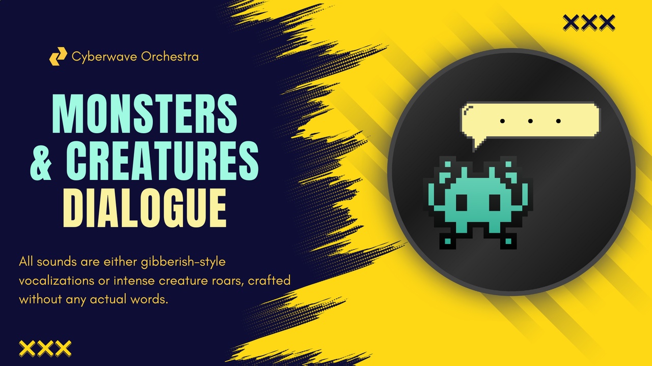 Media 1 for listing Monsters and Creatures Voice SFX: Text Dialogue Sounds Vol 1