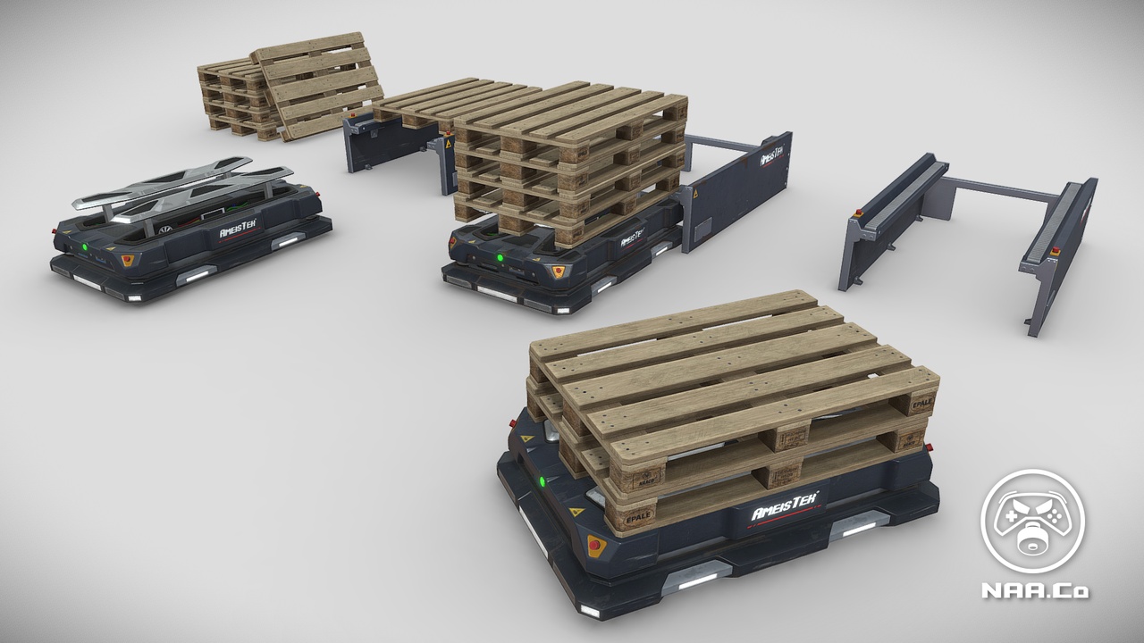 Media 1 for listing Mobile Robot and Pallet Station